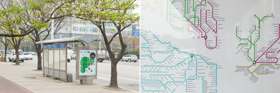 그래픽 디자이너 홍은주, 김형재의 '세 도시 이야기'. 특별한 소비취향을 가진 신도시 거주자들이 한국 사회에서 어떤 생활패턴을 보여주고 있는지에 관해
건축 및 부동산 전문가와 통계전문가, 디자이너가 협력해 자료를 연구 분석한 결과물이다.
사진 제공: 안양문화예술재단
