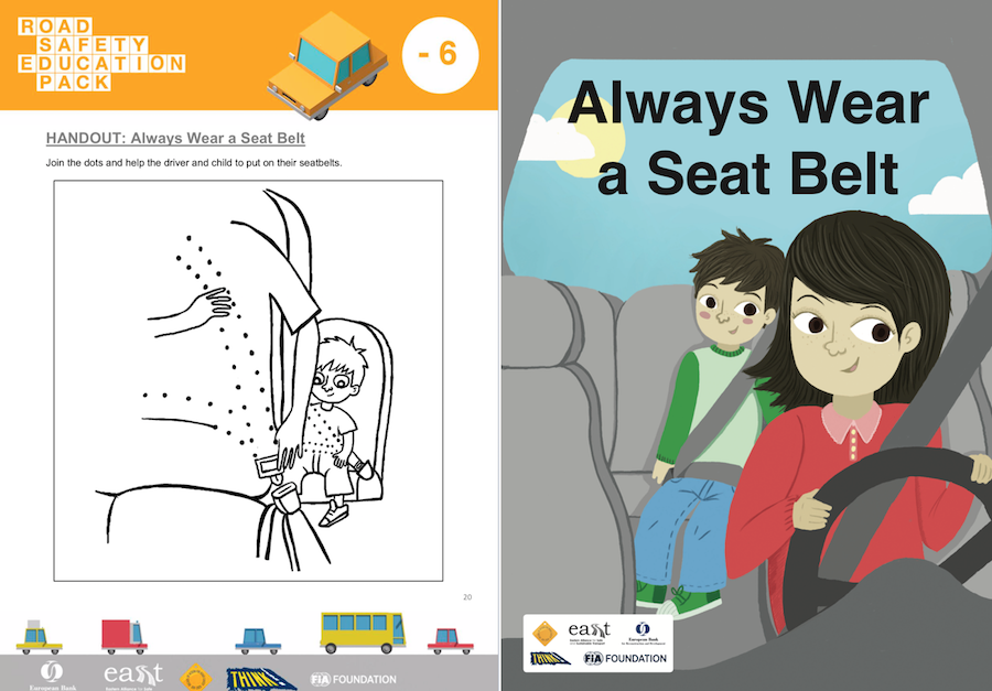 
	12개국 언어로 번역해 제공 중인 EASST의 안전 규칙 일러스트레이션
	ROAD SAFETY EDUCATION PACK
	HANDOUT : Always Wear a Seat Belt(Join the dots and help the driver and child to put on their seatbelts.) / Always Wear a Seat Belt
	