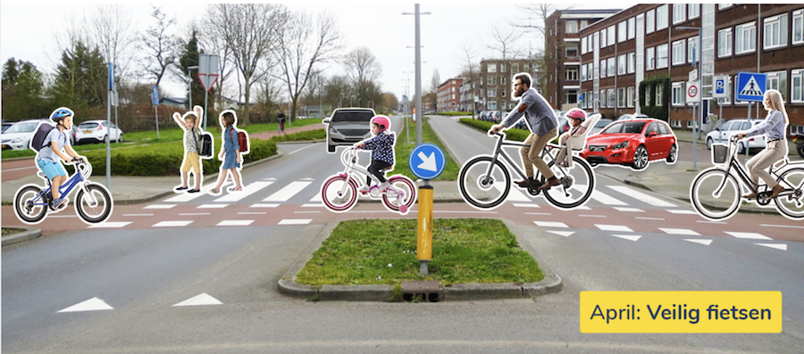 네덜란드의 스쿨 옵 시프는 더 많은 학교가 어린이 교통안전과 운송수단정책에 관심을 갖길 바라며 넛지 디자인(April : Veiling fietsen )